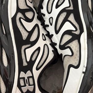 Under Armour Black and White Athletic Shoes